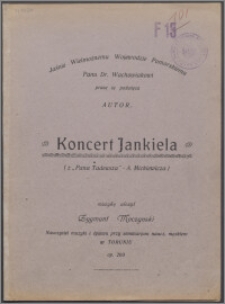 Koncert Jankiela Koncert Jankiela Z Pana Tadeusza A Mickiewicza