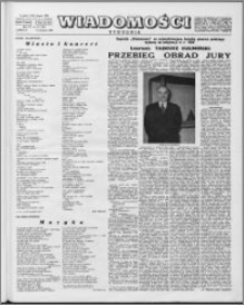 Wiadomości, R. 15 nr 33 (750), 1960