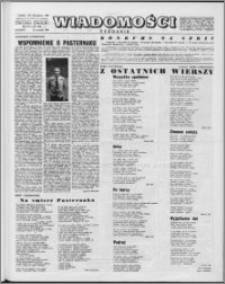 Wiadomości, R. 15 nr 37 (754), 1960