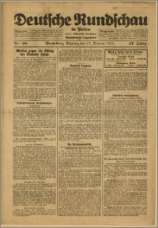Deutsche Rundschau in Polen. J. 47, 1923, nr 46