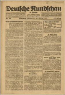 Deutsche Rundschau in Polen. J. 47, 1923, nr 47