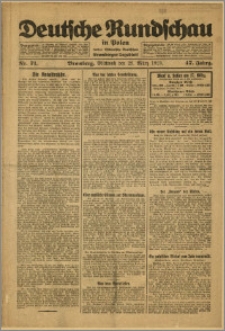 Deutsche Rundschau in Polen. J. 47, 1923, nr 71