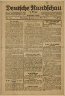 Deutsche Rundschau in Polen. J. 47, 1923, nr 80