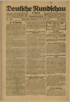 Deutsche Rundschau in Polen. J. 47, 1923, nr 87