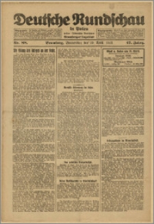 Deutsche Rundschau in Polen. J. 47, 1923, nr 88