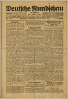 Deutsche Rundschau in Polen. J. 47, 1923, nr 115