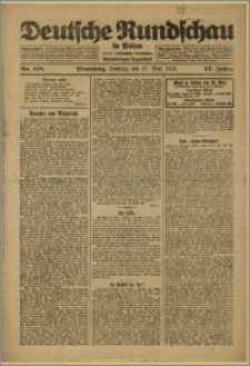Deutsche Rundschau in Polen. J. 47, 1923, nr 118