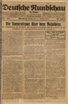 Deutsche Rundschau in Polen. J. 47, 1923, nr 185