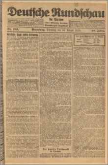 Deutsche Rundschau in Polen. J. 48, 1924, nr 185