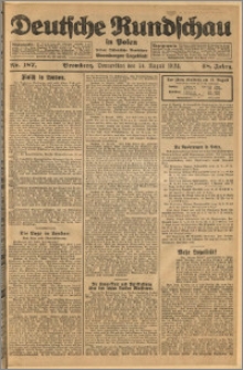 Deutsche Rundschau in Polen. J. 48, 1924, nr 187