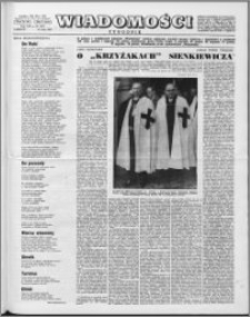 Wiadomości, R. 13 nr 20 (633), 1958