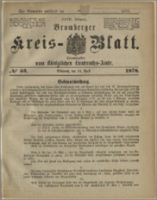 Bromberger Kreis-Blatt, 1878, nr 33