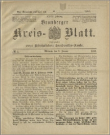 Bromberger Kreis-Blatt, 1883, nr 1