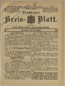 Bromberger Kreis-Blatt, 1885, nr 7