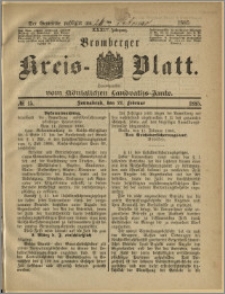 Bromberger Kreis-Blatt, 1885, nr 15