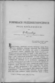 O pomnikach przedhistorycznych Prus Królewskich