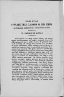 Kilka uwag o wpływie zmian głosowych na typy odmian : na przykładach zaczerpniętych z gwar zachodnio-pruskich