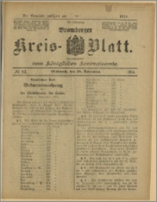 Bromberger Kreis-Blatt, 1914, nr 92