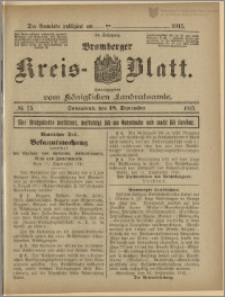 Bromberger Kreis-Blatt, 1915, nr 75