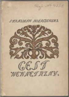 Gest wewnętrzny : poezje