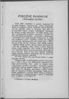 Pobożne fundacje i pamiątki bitwy