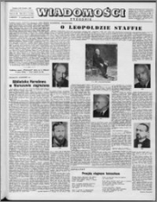 Wiadomości, R. 12 nr 41 (602), 1957