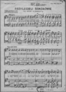 Przylecieli sokołowie : na chór mieszany