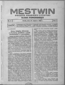 Mestwin, R. 4 nr 1, (1928)