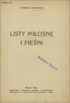 Listy miłosne i pieśni