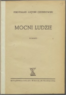 Mocni ludzie : powieść