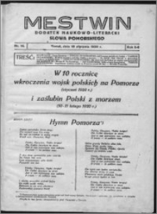 Mestwin, R. 5/6 nr 10, (1930)