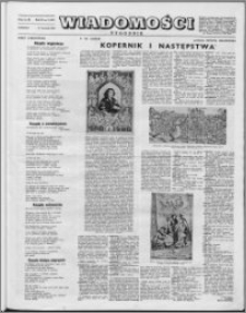 Wiadomości, R. 9 nr 3 (407), 1954
