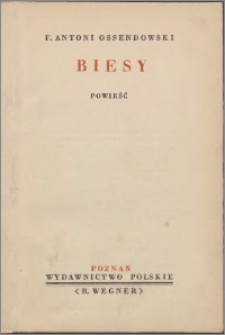 Biesy : powieść