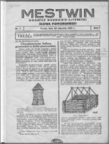 Mestwin, R. 7 nr 1, (1931)