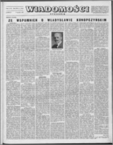 Wiadomości, R. 8 nr 1 (353), 1953