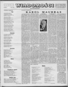 Wiadomości, R. 8 nr 5 (357), 1953