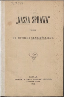 "Nasza sprawa"