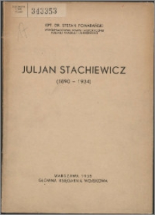Julian Stachiewicz (1890-1934)
