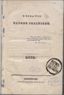 O sprawie narodu polskiego