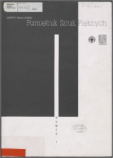 Pamiętnik Sztuk Pięknych 2001 nr 1