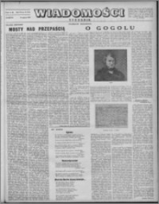 Wiadomości, R. 7 nr 13 (313), 1952