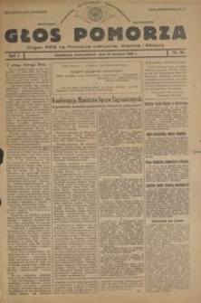 Głos Pomorza : organ PPS na Pomorze północne, Warmię i Mazury : 1945.12.31, R. 1 nr 96