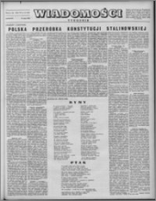 Wiadomości, R. 7 nr 19 (319), 1952