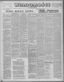Wiadomości, R. 7 nr 21 (321), 1952