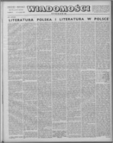 Wiadomości, R. 7 nr 36/37 (336/337), 1952