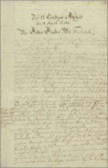 Kopiariusz uchwał sejmu krajowego Księstwa Kurlandii i Semigalii z lat 1618-1736