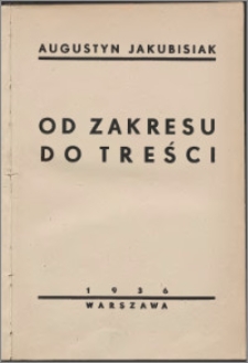 Od zakresu do treści
