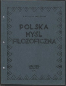 Polska myśl filozoficzna