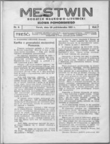 Mestwin, R. 7 nr 6, (1931)