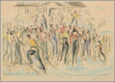 Odprawa narciarzy. Cykl narciarski